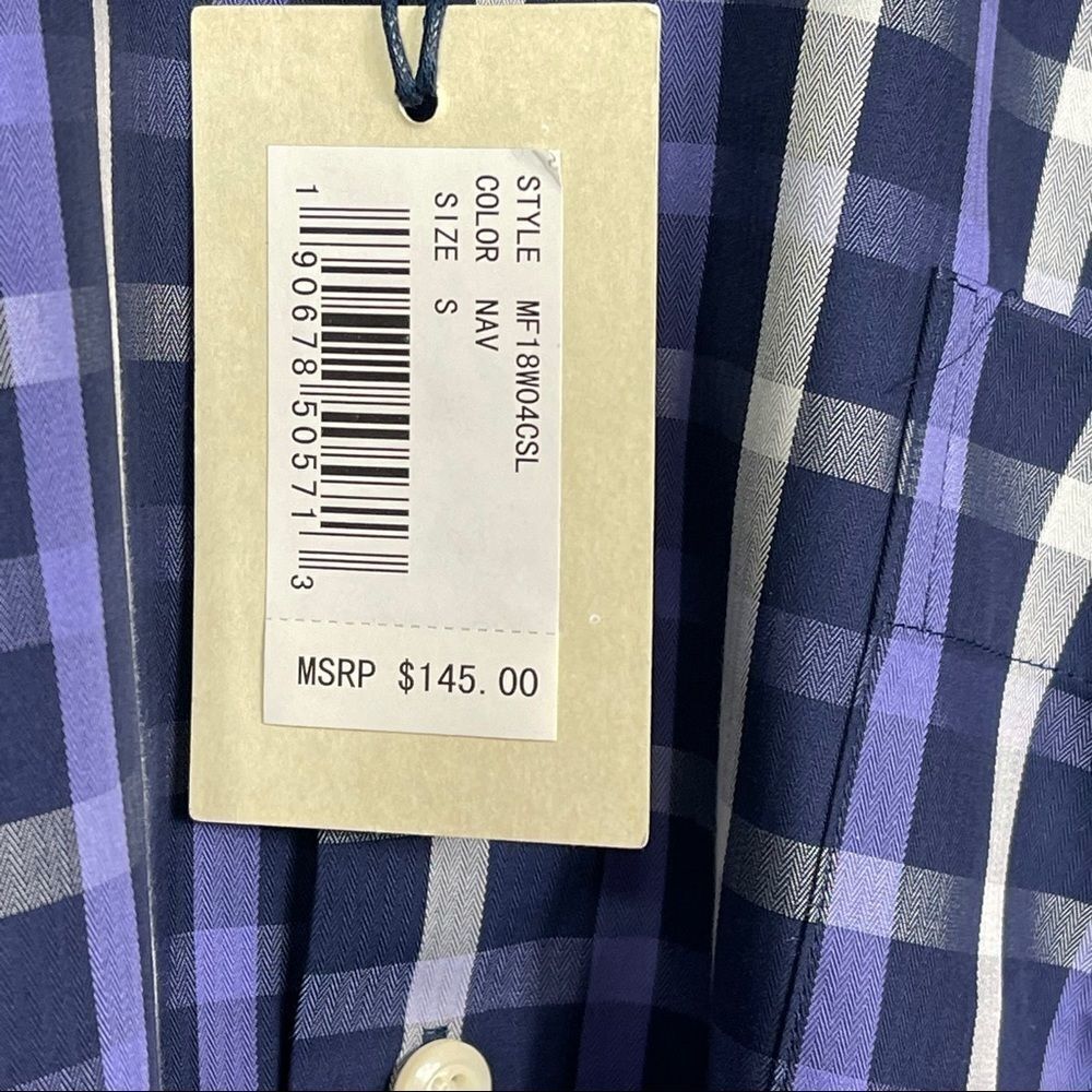 Peter Millar plaid button down, NWT, Small - Picture 6 of 9